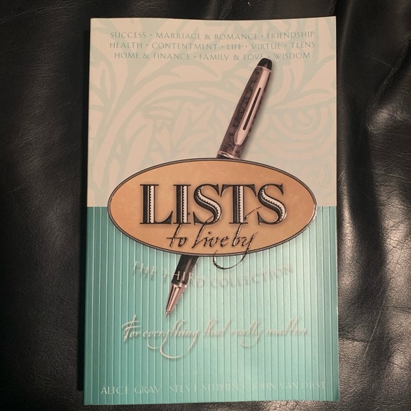 3/$10 Bundle - SELF HELP BOOK - Alice Gray “LIST” Book - Picture 1 of 5